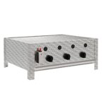 BBQ-Toro Edelstahl Gastrobräter | 3-flammig | (B) 64 x (T) 52 x (H) 27 cm | Gastrogasgrill, Wurstbrater, Tisch grill | Gastrogrill, Tischgasgrill, Gastischgrill, Gas-Gastrobräter, Bräter Edelstahl
