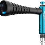 HAZET Turbo Druckluftpistole 9040T-1, Verwirbelungsdüse erzeugt starken Luftimpuls, 6 Bar Betriebsdruck mit ergonomischem Handgriff, für ein schnelles Entfernen von Staub, Spänen usw.