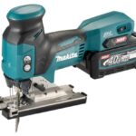 Makita JV001GM201 40Vmax Lithium-Ionen-Akku-Stichsäge, blau, bürstenloser Motor, XPT, mit 2 x 4 Ah Akku und 1 x Ladegerät