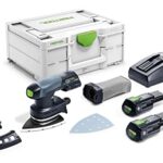 Festool Akku-Deltaschleifer DTSC 400 3,0 I-Plus (mit Akkupack BP 18 Li 3,0, Schnellladegerät, Schleifschuh, Protector, Longlife-Staubfangbeutel), im Systainer…