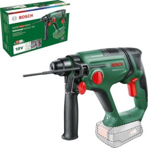 Bosch Akku-Bohrhammer UniversalHammer 18V (ohne Akku; 18 Volt System; Bohren/Hammerbohren/Meißeln; 2,0 J Schlagenergie; SDS plus Werkzeugaufnahme; im Karton)