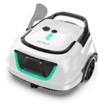 WYBOT (2025 Upgrade) A1 Poolroboter, Laufzeit bis zu 120 Minuten, Pool Roboter Kabellos mit Doppelfilter und Zwei Motoren, Poolroboter für Aufstellpool bis zu 100㎡(Perlweiß Grün)