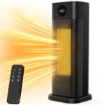 Minthouz Heizlüfter Energiesparend, 2000W PTC Keramik Heizlüfter, 3-Modus Elektroheizung mit Thermostat, Fernbedienung, LED-Digitalanzeige, 12H Timer, 70° Oszillation, Heizung Elektrisch für Haus,Büro