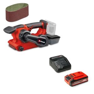 Einhell Professional Akku-Bandschleifer TP-BS 18/457 Li BL Power X-Change (18 V, Brushless, inkl. 3x P80 Schleifband 457 x 75 mm, inkl. 4,0 Ah Akku & Ladegerät)