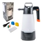 IK eFoam Pro 2 – Akku-Schaumsprüher – 3 Schaumarten – USB-C-Ladung – Druck 2–3 bar – 2 Betriebsmodi (Akku/Manuell) – LED-Ladeanzeige – Detailing – Transparenter Behälter, bunt