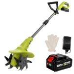 DEWINNER Akku-Bodenhacke und Gartenfräse 20V für Beet und Garten – Kabellos zum Lockern, Jäten und Belüften mit 4000mAh Akku, 280 U/min, 20 cm Breite und 8 cm Tiefe