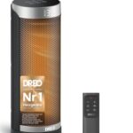 Dreo Heizlüfter Energiesparend, PTC Keramik Heizlüfte Leise, 70° Oszillierend Elektroheizung mit Fernbedienung, 12-Std-Timer, 3 Modi 3 Geschwindigkeiten, Überhitzungs-Kippschutz, Solaris Slim H3