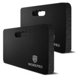 WORKPRO Kniekissen, 2 Stück Wasserdichte Kniekissen Garten, 36mm Extra Dick, 28 cm x 44 cm mit Eingebautem Griff, Weiches Kniepolster für Gartenarbeit, Reparatur, Yoga, Beten und Training