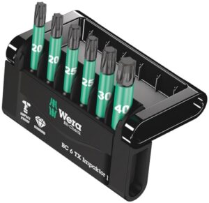 Wera Bit-Sortiment, Bit-Check 6 TX Impaktor 1, 6-teilig, 05057693001