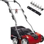 Einhell Elektro-Vertikutierer-Lüfter GE-SA 1435 (1400W, 35cm Arbeitsbreite, bis 3-9mm Arbeitstiefe, höhenverst. Holm, 28L Fangsack, inkl. Lüfterwalze)