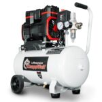 KnappWulf Flüsterkompressor KW6024 Luftkompressor Druckluftkompressor 24L Tank, 1500W, 69dB, 10 Bar Betriebsdruck, 256L/min Luftdurchsatz, mit Wasserabscheider, leise, 230V