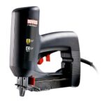 Novus Elektrotacker J-165 Profi │ Rückschlagarmer Paneel-Tacker mit Nachschlagfunktion, Schlagkrafteinstellung und Präzisionsnase │Für Schmalrückenklammern und Nägel