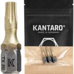KANTARO 5223 ZrN Bit TX20 x 25mm (3 Stück) Made in Germany Torsion T Bits für TORX-Schrauben
