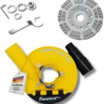 FANZTOOL 3.Generation Absaughaube für Winkelschleifer inkl. 125 mm Diamantschleiftopf PROFI QUALITÄT – Bürsten Auswechselbar – 99% Universal passend – Verstärkter Adapterring – M14 Adapter