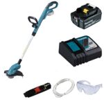 Makita Akku-Rasentrimmer DUR181Z 18V + BL1850B Akkupack 5,0Ah + Ladegerät DC18RC