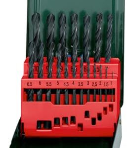 Metabo HSS-R-Bohrerkassette-SP – 627151000 – Für vielseitige Stahl- und Metallbearbeitung – 19-teilig
