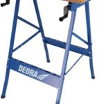 Dedra Werkbank Arbeitstisch max. Belastung 100kg Tragkraft-Große Arbeitsfläche-Aufgedruckte Skala & Winkelangaben-Klappbar-Vielseitig verstellbar, Werkbank mit Spannbacken, Arbeitstisch, Gemalt