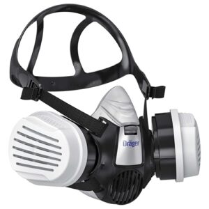 Dräger X-plore 3300 Lackiererset mit A2P3 Kombi-Filter – Atemschutzmaske | Halbmaske für Maler & Lackierer, zuverlässiger Schutz gegen Dämpfe, Gase und Fein-Staub, Größe M