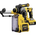 Dewalt Staubabsaugung für SDS-Plus Akku-Kombihämmer D25303DH (passend zu DCH273 und DCH274, werkzeuglos zu befestigen, HEPA-Filter, Antrieb durch eigenen Motor, Ideal für Überkopf-Arbeiten)