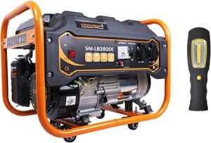 Strahlemann Benzin-Stromgenerator SM-LB3800E mit COB-Leuchte (3,3 kW)