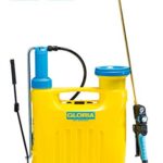 GLORIA Rückenspritze Hobby 1200 | 12 L Drucksprüher mit Druckregler & gepolsterten Gurten | Kolbenrückensprühgerät für Pflanzenschutz, Garten, Forst & Landwirtschaft