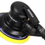 DEDRA Pneumatischer Exzenterschleifer Ø 150 mm, 10.500 U/min, Exzenterhub 2,5 mm, betrieben mit Druckluft, für präzise und komfortable Oberflächenbearbeitung