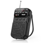 Taschenradio Batteriebetriebenes FM AM Radio Klein mit Großartigem Empfang, Lautem Lautsprecher, Kopfhöreranschluss, Tragbares Radio mit AAA-Batterie Betrieben – Schwarz