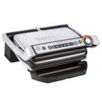 Tefal OptiGrill Kontaktgrill – Elektrogrill mit 6 automatischen Programmen, Garstufenanzeige und automatischer Temperaturanpassung, Auftau- und Manueller Modus, abnehmbare antihaftbeschichtete Platten