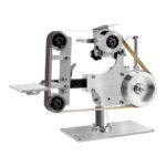 Bandschleifer Tischschleifer 550W DC Bürstenloser Motor Poliermaschine 30M/S Schleifmaschine Vertikale und Horizontale Doppelzweck, kann vorwärts und rückwärts sein