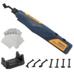 Bucasso Schnurloser Stiftschleifer, 5 Geschwindigkeiten und USB-Aufladung mit LED-Licht, Mehrzweck-Elektrowerkzeug, Mini-Schleifmaschine zum Schleifen, Polieren, Finishen, DIY-Handwerk