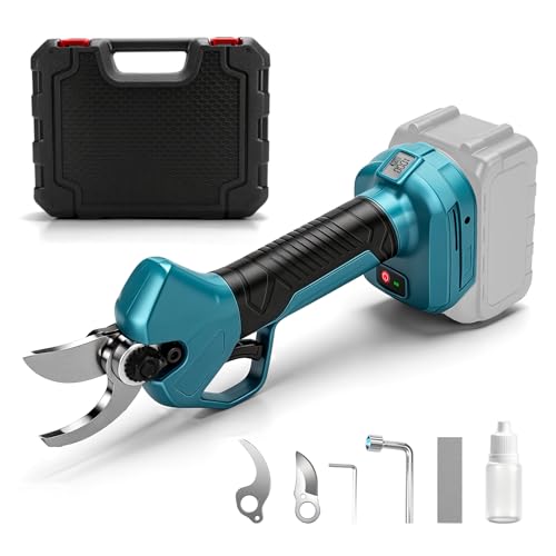Akku Astschere für Makita 18V Batterie (Ohne Akku), Bürstenloser Motor, Max Öffnung 45mm, Elektrische Astsäge Gartenschere mit LCD-Display, für Baumzweige, Blumen