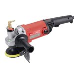 Profi Nasspolierer Steinschleifer 1400 W - Winkelschleifer Schleifmaschine mit 1100-8100 U/min, inkl.Diamant-Auflagetset, für Marmor, Zementfliesen, Granit und Terrazzo