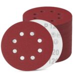 100 Stück Schleifpapier 125mm Klett, Schleifscheiben 8 Loch, Exzenter Runde Schleifpapier (100 Stück 120 Körnung)