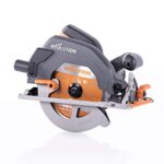 Evolution Handkreissäge R185CCS Kreissäge Tauchsäge 1600W Inkl. Ø 185 mm HM-Sägeblatt Mehrzweck Multi-Material-Schneiden Holz, Aluminium, Stahl, Kunststoff | Scie Circulaire mit Führungsschiene