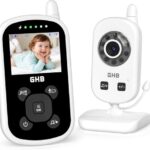 GHB Babyphone mit Kamera 2,4 Zoll ECO Modus Baby Monitor mit Nachtsicht 2X Digital Zoom Wiegenlieder