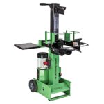 DEMA Elektro-Holzspalter 8 t – Stehend, Meterspalter, Hydraulikspalter, Brennholzspalter, Kaminholzspalter – 400 V, 3 kW, robust, kraftvoll, vielseitig – Garten, Werkstatt, Brennholz