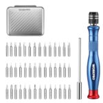 WORKPRO Präzisionsschraubendreher-Set 44-teilig, Kleine Schraubendreher-Bits, Feinmechaniker Schraubendreher, Kleine Schraubenzieher mit Aufbewahrungsbox für Brillen