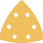 Bosch 50x EXPERT C470 Schleifblatt (für Farbe auf Holz, Hartholz, Ø 93x93 mm, Körnung 120, Professional Zubehör Deltaschleifer)