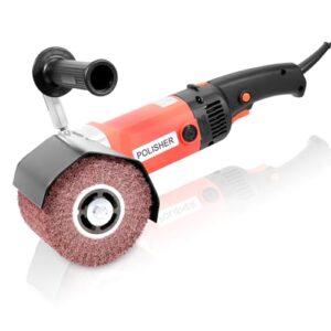 HYCHIKA 1400W Satiniermaschine, Bürstenschleifer zur Renovierung von Oberflächen, Holz Renovierungsschleifer 8 Gänge Variabler Drehzahlbereich 600-3600RPM, Metall Schleifmaschine Bürstmaschine