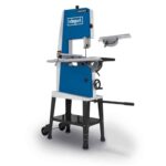 Scheppach Bandsäge BASA3 | 400V mit 1100W Leistung | Variable Geschwindigkeit | Durchlasshöhe -, Breite 205mm / 306mm | Grauguss-Tisch | stufenlose Tischverstellung | Untergestell & Querschneidlehre