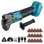 L1NXIXI Akku Multifunktionswerkzeug kompatibel mit Makita 18V-LXT Akku, Multitool Oszillationswerkzeug mit 6 Geschwindigkeiten, 8.500–21.000 U/min, 4° Oszillationswinkel, 23 Zubehör, ohne Akku