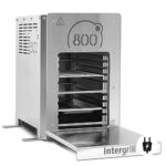 intergrill 800° Elektrogrill Edelstahl 2,88kW | Hochleistung Steakgrill Quarzbrenner | 20 kg Oberhitze Tischgrill | Inkl. Grillrost und Gastroschale