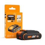 WORX WA3639 Original PowerShare Akku 20V - 2000mAh Li-Ion, wiederaufladbarer - kompakter Akku mit höher Sicherheit & längerer Laufzeit - mit LED-Ladestandanzeige - kompatibel für alle WORX Geräte