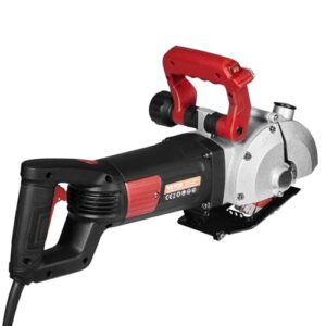 VEVOR Mauernutfräse Schlitzfräse 4800W, Mauerfrase 6500 U/min, Mauerfräse Schlitzfräse mit 34 mm Tiefe, 38 mm Breite, Elektrische Nut Maschine 54x20x24 cm mit 5 φ125 mm Sägeblatt, Ideal für Baustelle