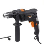 Meister Schlagbohrmaschine 500 W, SB500 - Zahnkranzbohrfutter - Drehzahl-Vorwahl - Mit Zusatzhandgriff & Tiefenanschlag/Bohrmaschine/Bohrhammer/Schlagbohrer für Beton & Metall / 5452010