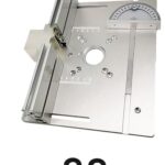 3er Set Frästisch Einlegeplatte, Alu Frästisch für Oberfräse mit Aufnahme Fase Drehmoment, Tischfräse Einlegeplatte, Einlegeplatte Oberfräse für Oberfräse Fasenfräsen