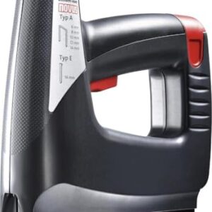 Novus Akku-Tacker J-214 Li-Ion im Koffer │ Elektrotacker mit 3.6 V Akku, LED-Leuchte, Schlagkraftregelung, Unterlademechanik │ Für Feindrahtklammern 6-14 mm und Nägel 14 mm