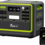FOSSiBOT F2400 Tragbare Powerstation 2048Wh/640000mAh LiFePO4, 3x230V AC Outputs 2400W (4800W Peak) Solargenerator, Portable Power Stationen Stromspeicher, Outdoor Reisen und Camping im Wohnmobil