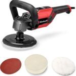 Einhell Polier- und Schleifmaschine CC-PO 1100/150 CE (1100 W, Ø 150 mm Polierteller, Drehzahlelektronik 500 - 3.500 min-1, Konstantelektronik, Kletthaftung, inkl. Zubehör)