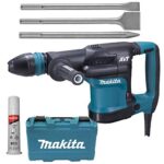 MAKITA Stemmhammer HM0871C SDS Max im Koffer + Metabo Meißel-Set Classic 3 teilig